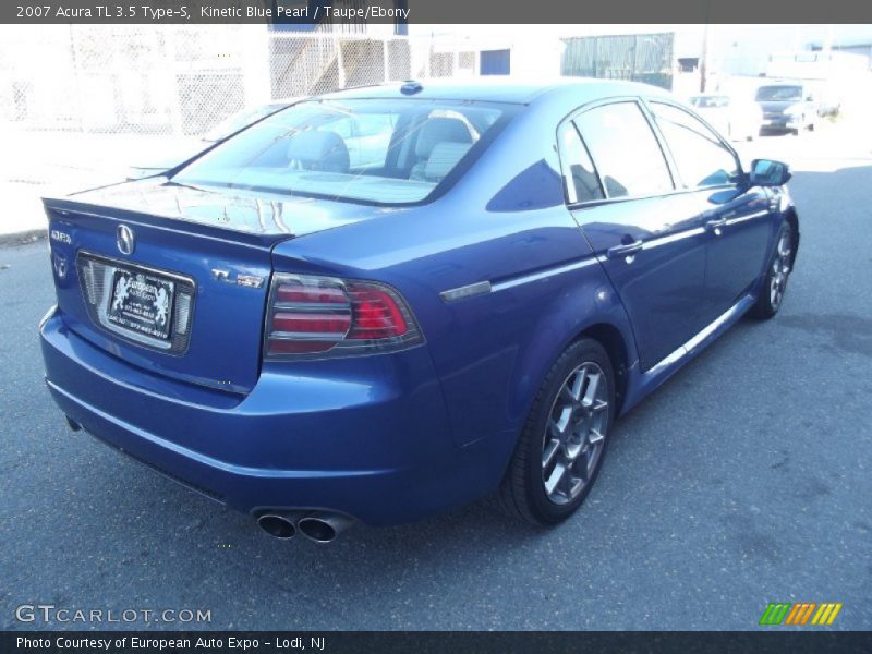 Kinetic Blue Pearl / Taupe/Ebony 2007 Acura TL 3.5 Type-S