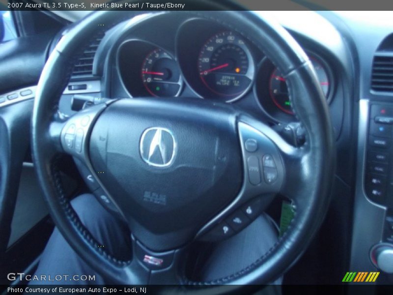 Kinetic Blue Pearl / Taupe/Ebony 2007 Acura TL 3.5 Type-S