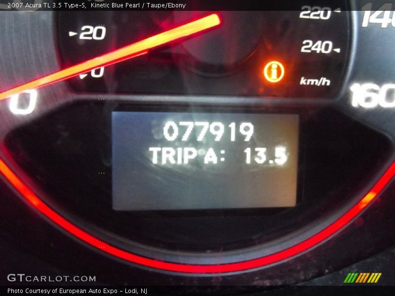Kinetic Blue Pearl / Taupe/Ebony 2007 Acura TL 3.5 Type-S