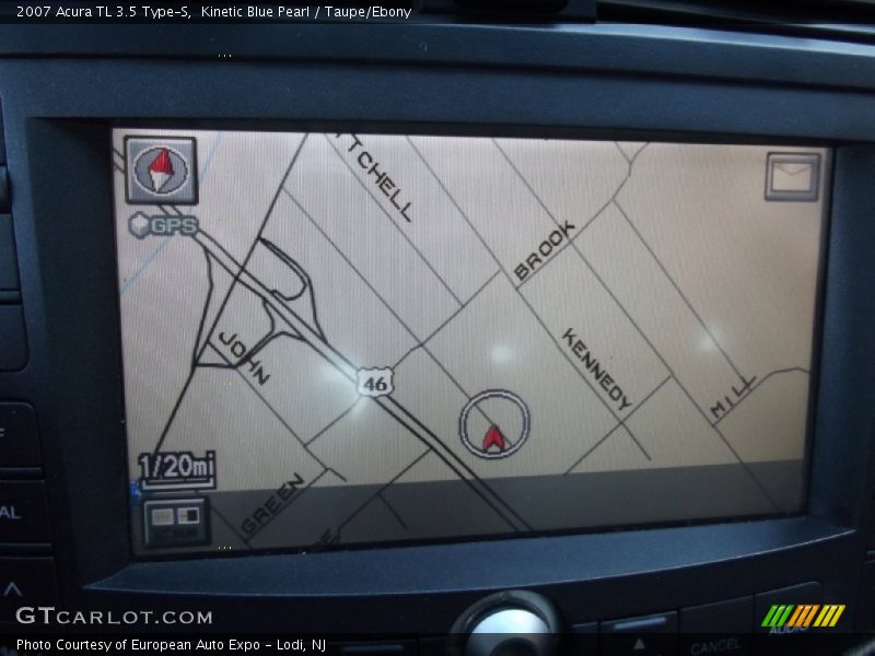 Kinetic Blue Pearl / Taupe/Ebony 2007 Acura TL 3.5 Type-S