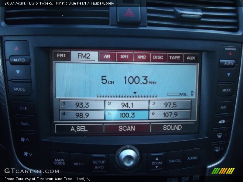 Kinetic Blue Pearl / Taupe/Ebony 2007 Acura TL 3.5 Type-S