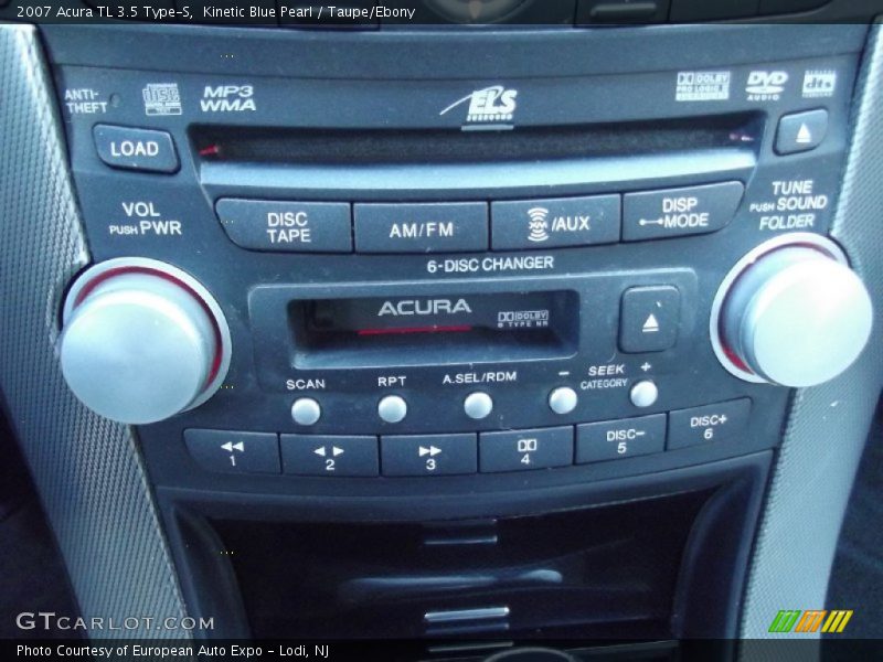 Kinetic Blue Pearl / Taupe/Ebony 2007 Acura TL 3.5 Type-S