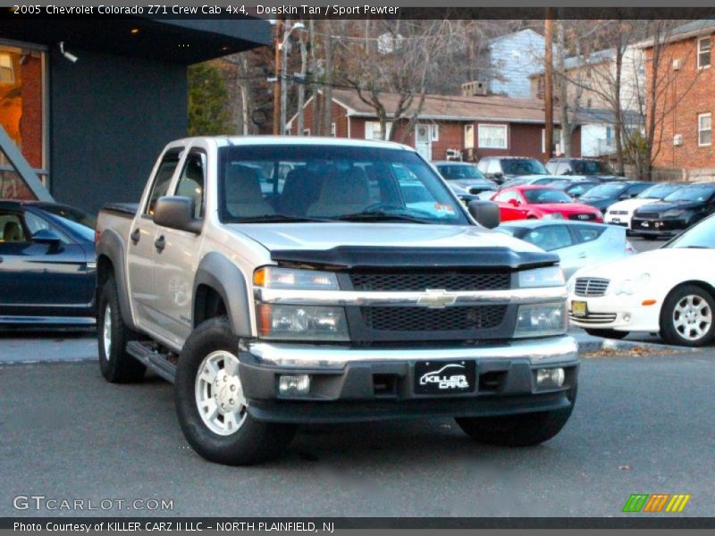 Doeskin Tan / Sport Pewter 2005 Chevrolet Colorado Z71 Crew Cab 4x4