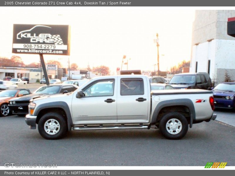 Doeskin Tan / Sport Pewter 2005 Chevrolet Colorado Z71 Crew Cab 4x4