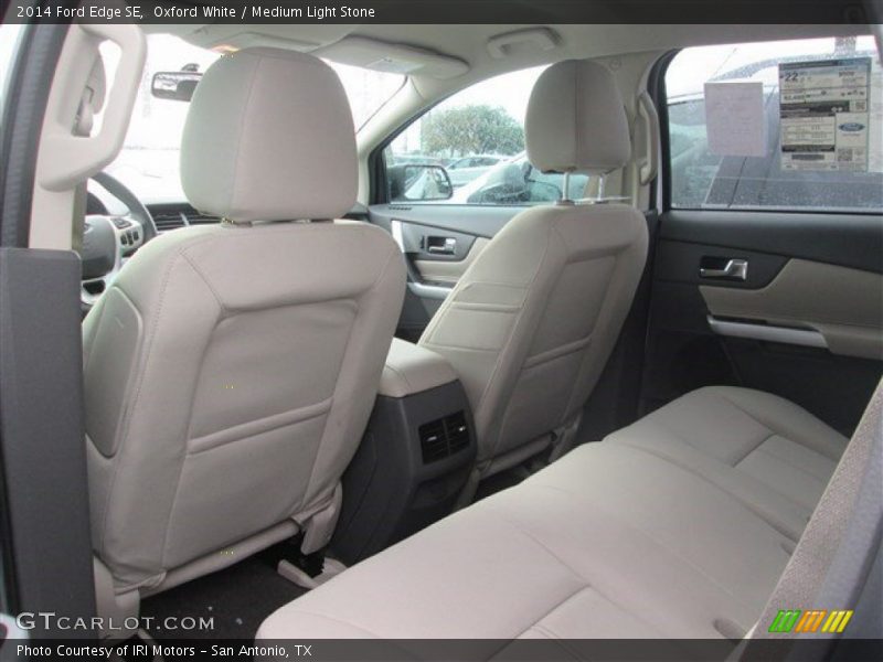 Oxford White / Medium Light Stone 2014 Ford Edge SE