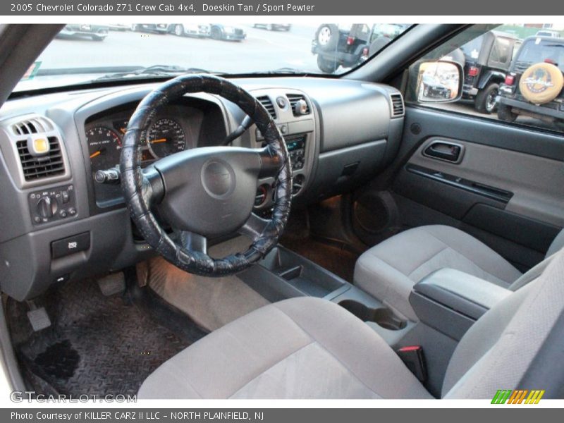 Doeskin Tan / Sport Pewter 2005 Chevrolet Colorado Z71 Crew Cab 4x4