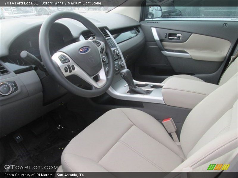 Oxford White / Medium Light Stone 2014 Ford Edge SE