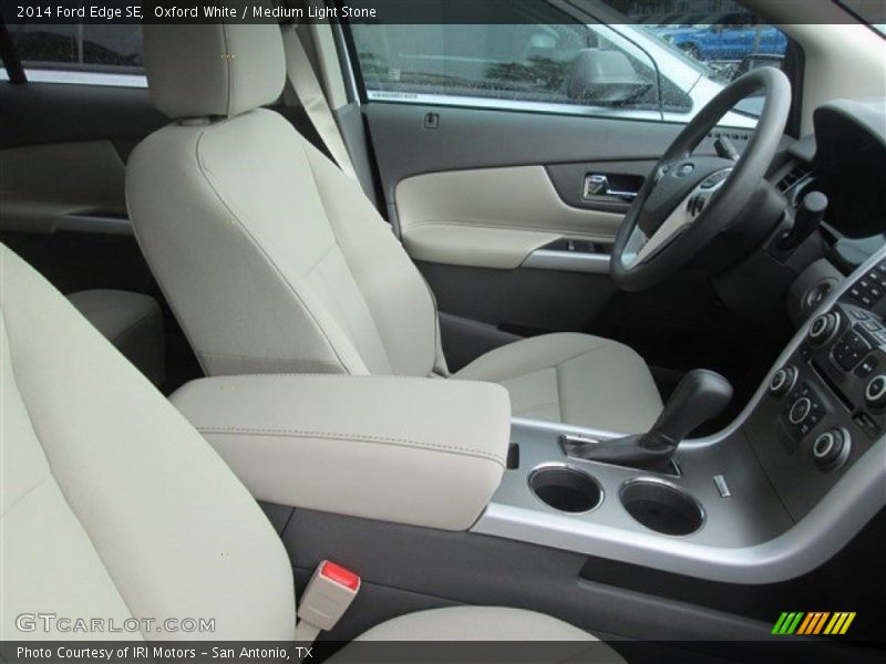 Oxford White / Medium Light Stone 2014 Ford Edge SE