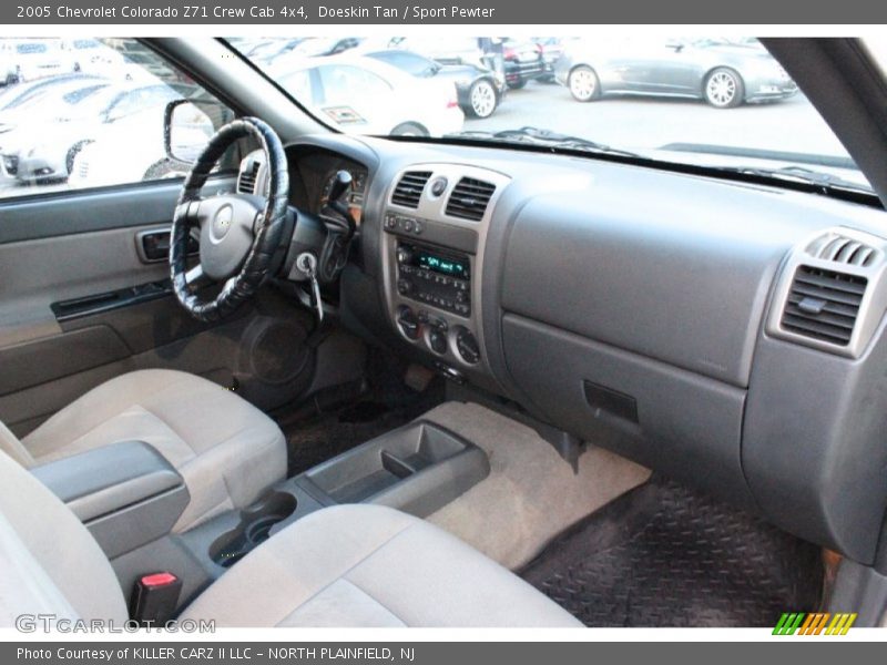 Doeskin Tan / Sport Pewter 2005 Chevrolet Colorado Z71 Crew Cab 4x4