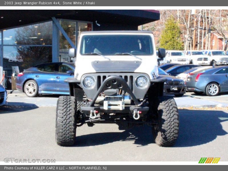 Stone White / Khaki 2003 Jeep Wrangler Rubicon 4x4