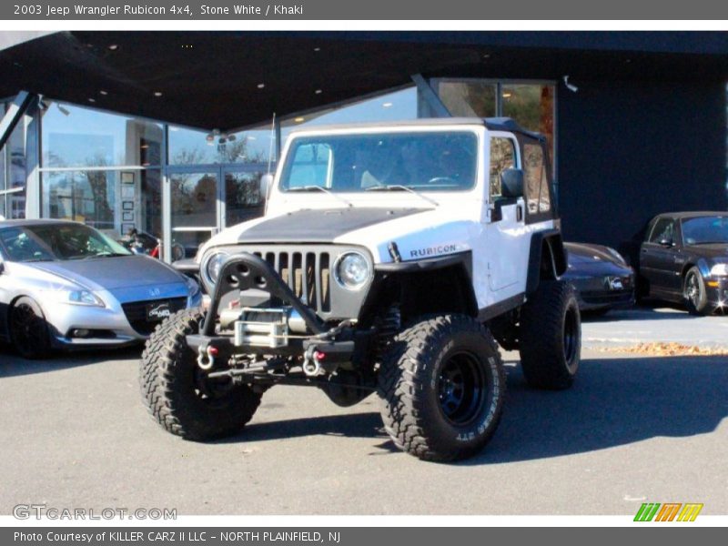 Stone White / Khaki 2003 Jeep Wrangler Rubicon 4x4