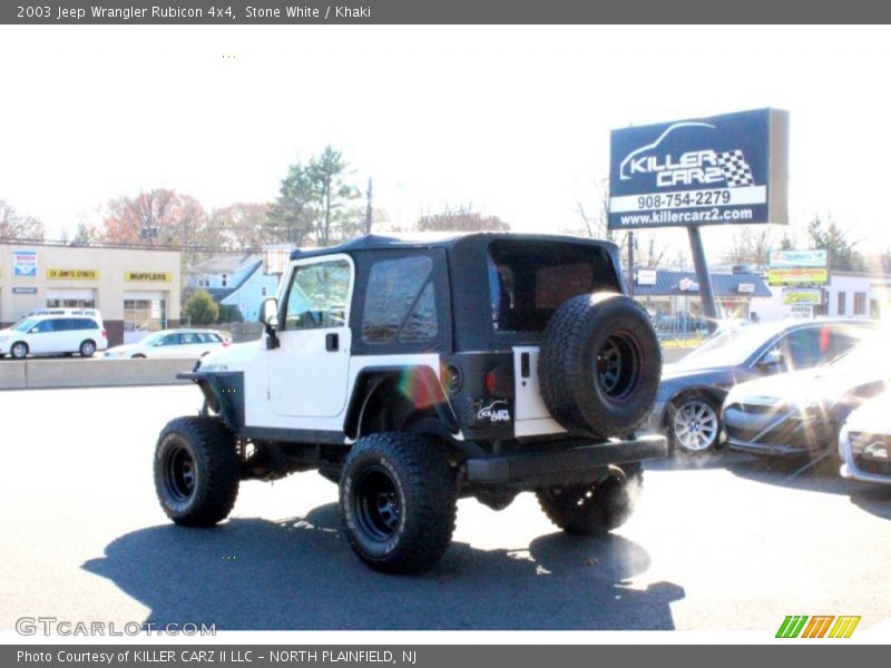 Stone White / Khaki 2003 Jeep Wrangler Rubicon 4x4