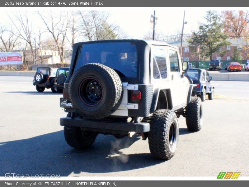 Stone White / Khaki 2003 Jeep Wrangler Rubicon 4x4