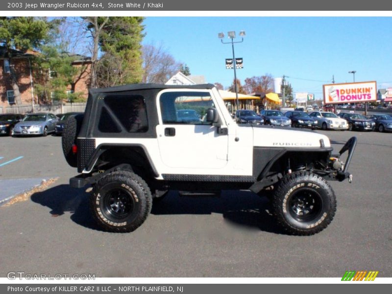 Stone White / Khaki 2003 Jeep Wrangler Rubicon 4x4