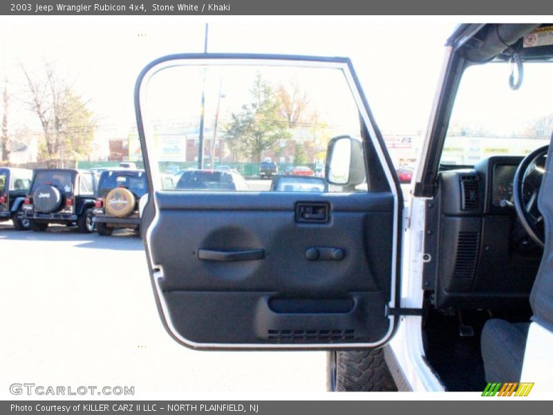 Stone White / Khaki 2003 Jeep Wrangler Rubicon 4x4