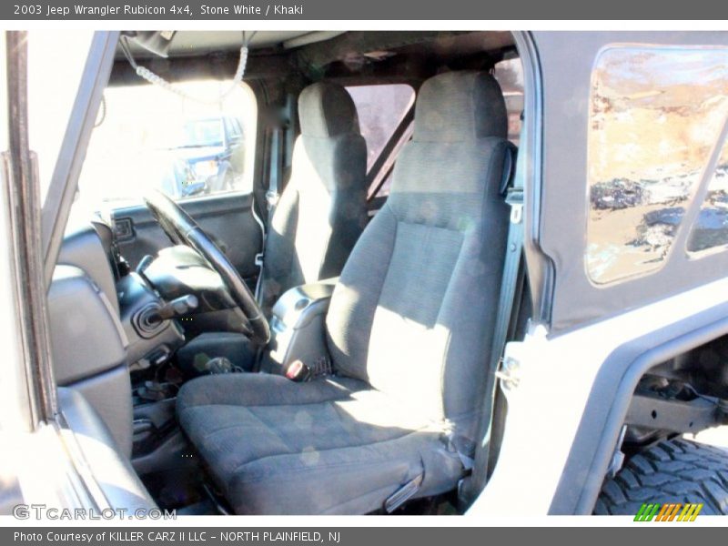 Stone White / Khaki 2003 Jeep Wrangler Rubicon 4x4