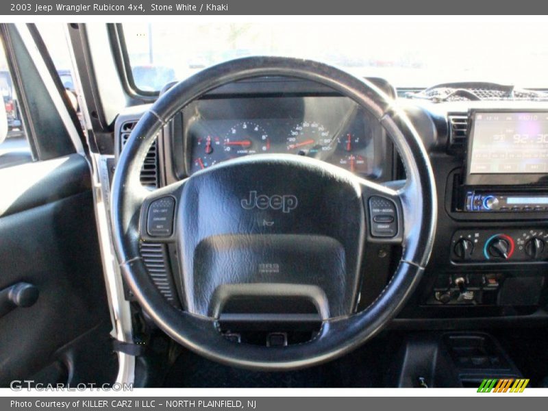 Stone White / Khaki 2003 Jeep Wrangler Rubicon 4x4
