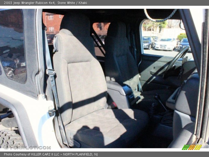 Stone White / Khaki 2003 Jeep Wrangler Rubicon 4x4