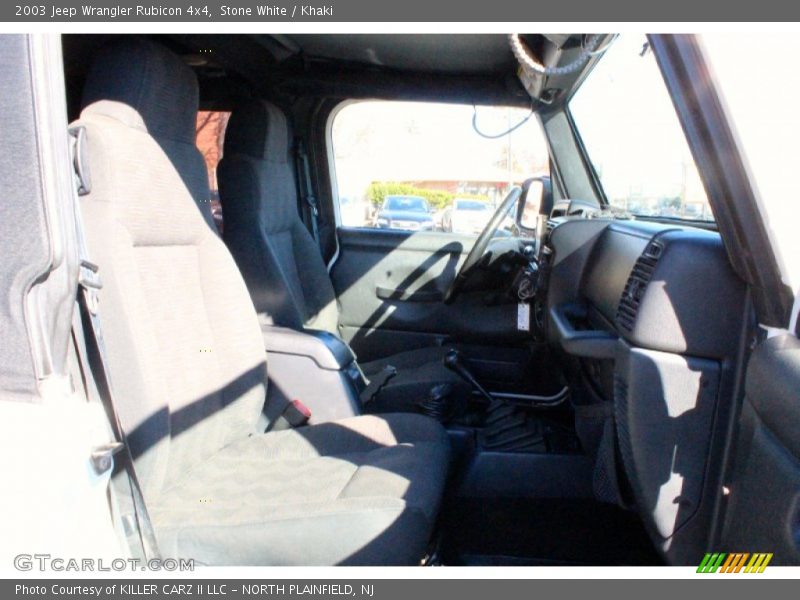 Stone White / Khaki 2003 Jeep Wrangler Rubicon 4x4