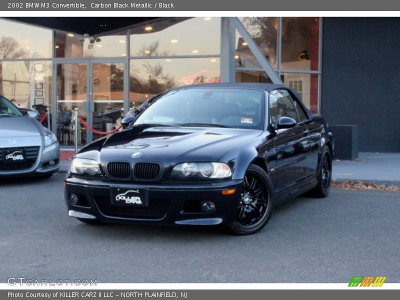 Carbon Black Metallic / Black 2002 BMW M3 Convertible