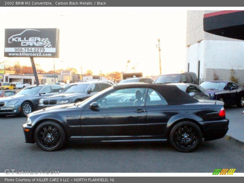 Carbon Black Metallic / Black 2002 BMW M3 Convertible