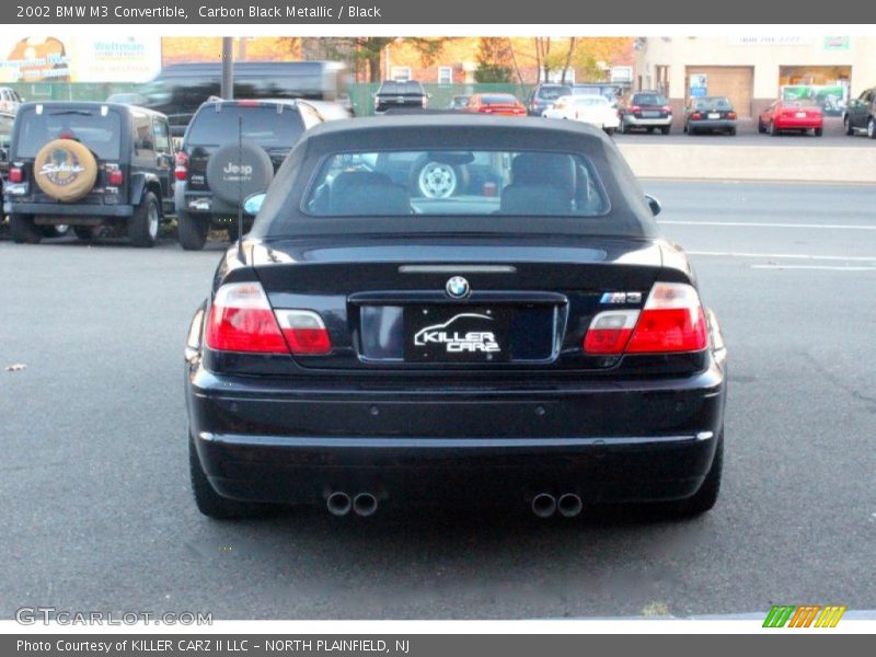 Carbon Black Metallic / Black 2002 BMW M3 Convertible