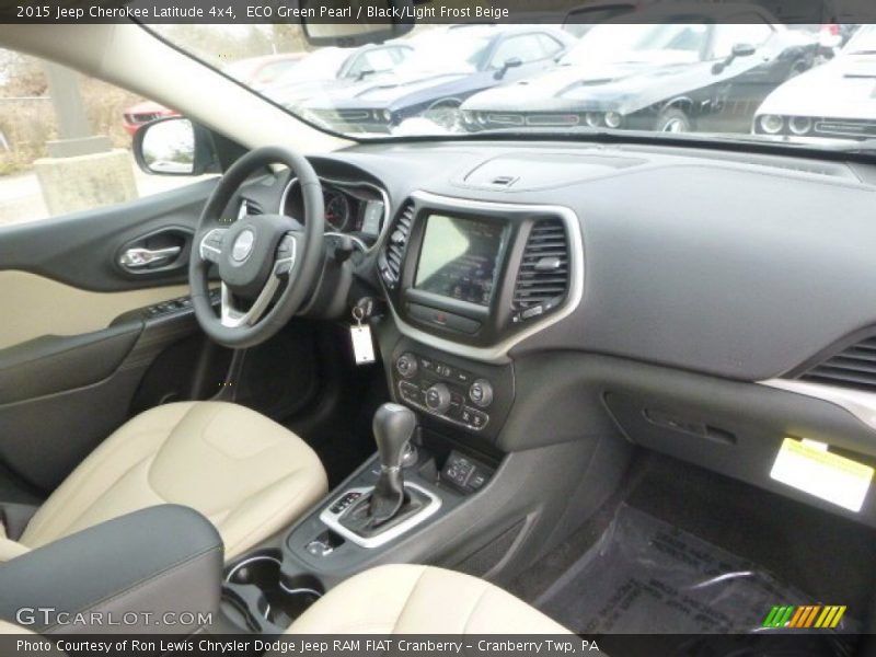 2015 Cherokee Latitude 4x4 Black/Light Frost Beige Interior