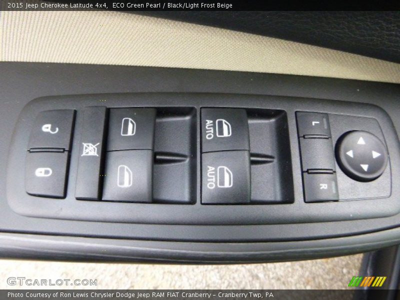 ECO Green Pearl / Black/Light Frost Beige 2015 Jeep Cherokee Latitude 4x4