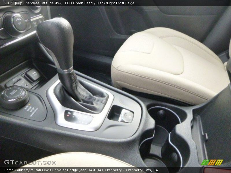 ECO Green Pearl / Black/Light Frost Beige 2015 Jeep Cherokee Latitude 4x4