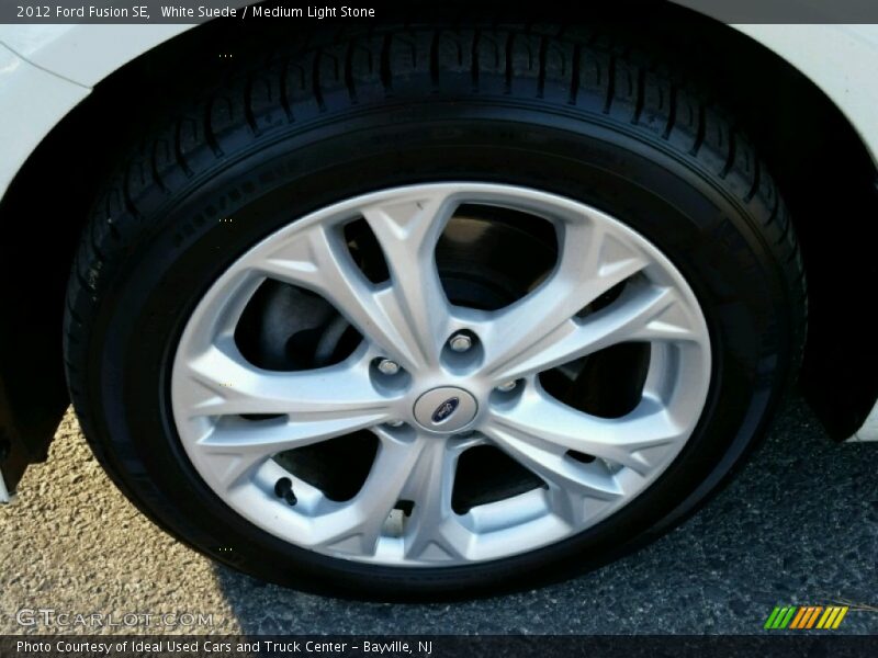 White Suede / Medium Light Stone 2012 Ford Fusion SE