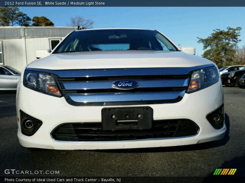 White Suede / Medium Light Stone 2012 Ford Fusion SE