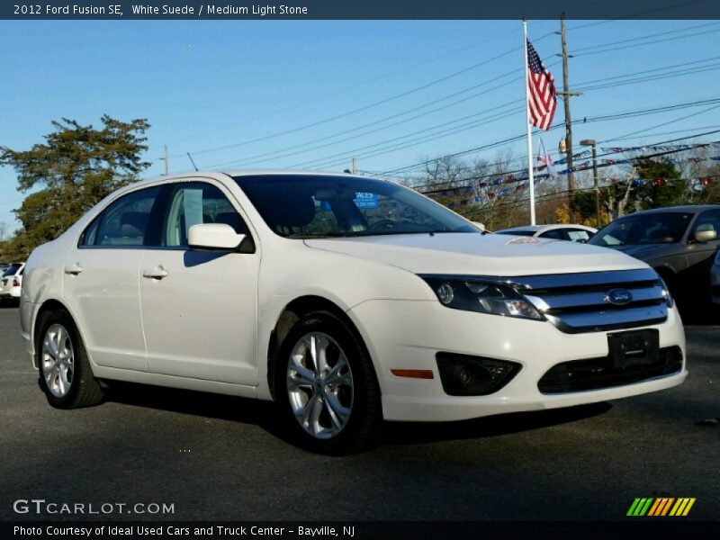 White Suede / Medium Light Stone 2012 Ford Fusion SE