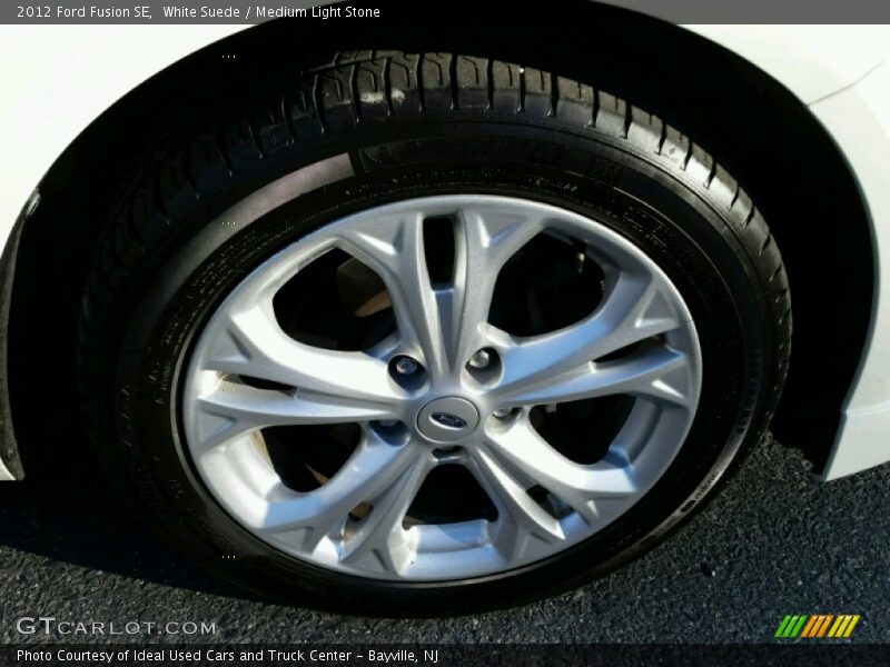 White Suede / Medium Light Stone 2012 Ford Fusion SE
