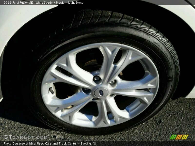 White Suede / Medium Light Stone 2012 Ford Fusion SE