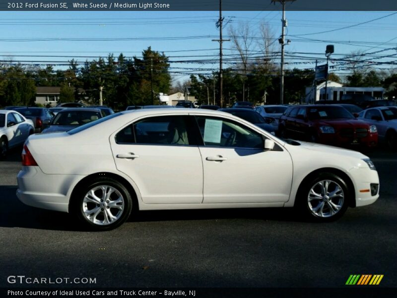 White Suede / Medium Light Stone 2012 Ford Fusion SE