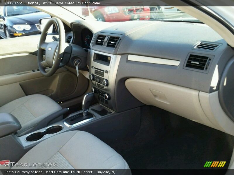 White Suede / Medium Light Stone 2012 Ford Fusion SE