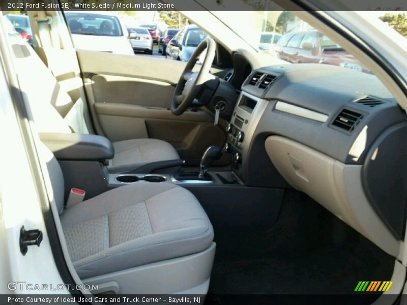 White Suede / Medium Light Stone 2012 Ford Fusion SE