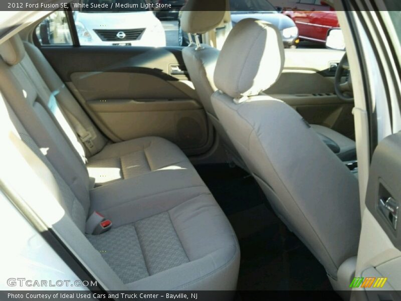 White Suede / Medium Light Stone 2012 Ford Fusion SE