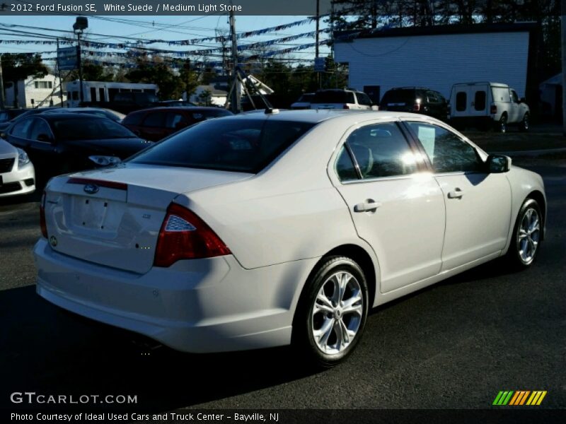 White Suede / Medium Light Stone 2012 Ford Fusion SE