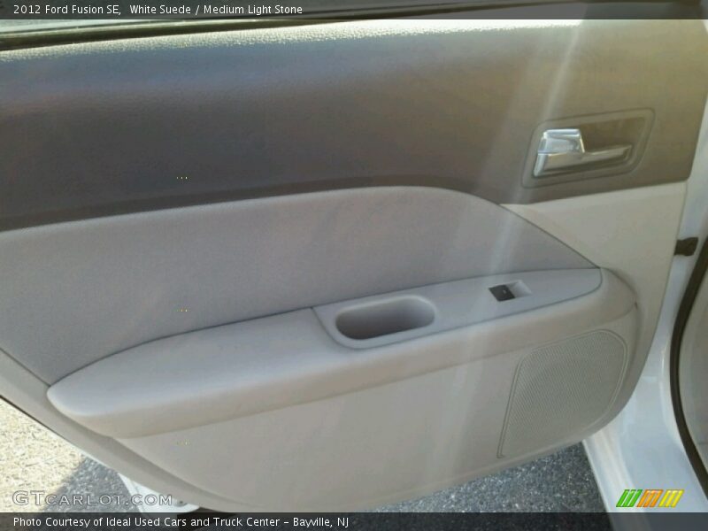 White Suede / Medium Light Stone 2012 Ford Fusion SE