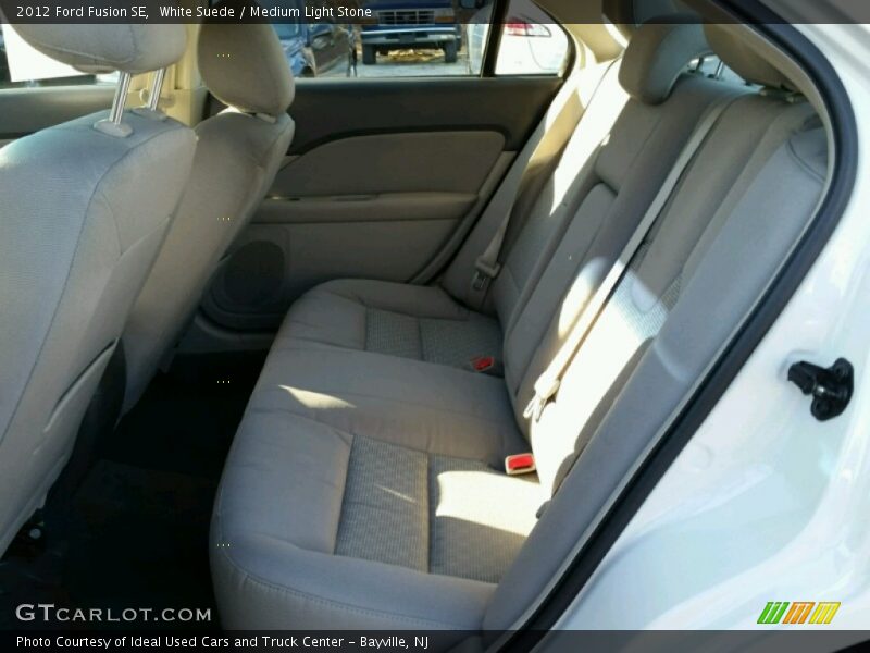 White Suede / Medium Light Stone 2012 Ford Fusion SE