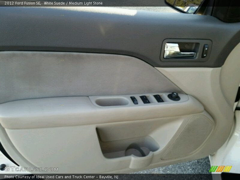 White Suede / Medium Light Stone 2012 Ford Fusion SE