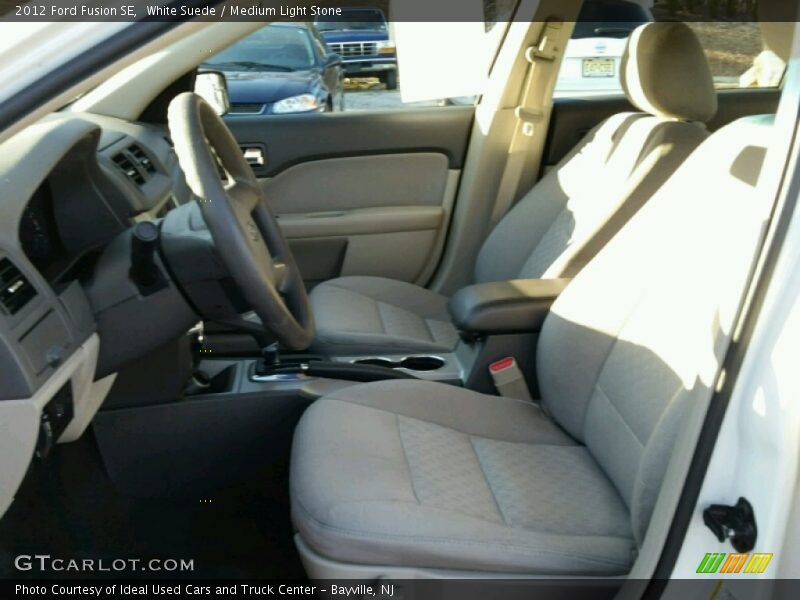White Suede / Medium Light Stone 2012 Ford Fusion SE