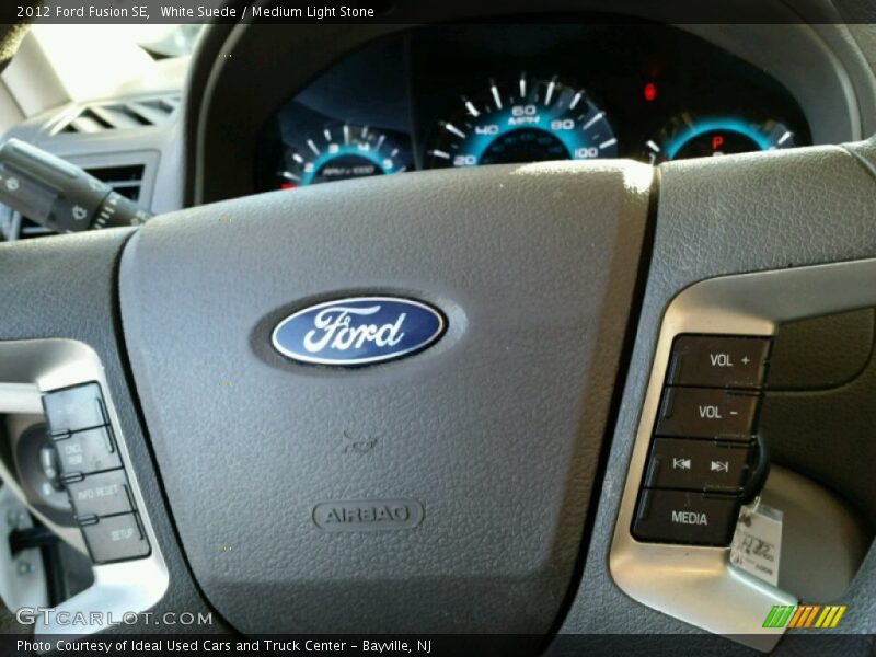 White Suede / Medium Light Stone 2012 Ford Fusion SE