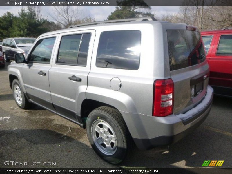 Billet Silver Metallic / Dark Slate Gray 2015 Jeep Patriot Sport