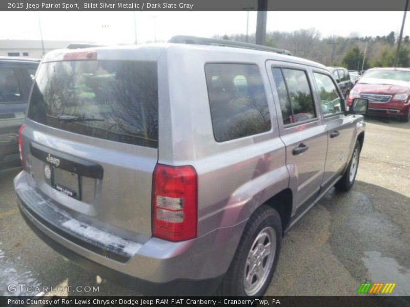 Billet Silver Metallic / Dark Slate Gray 2015 Jeep Patriot Sport