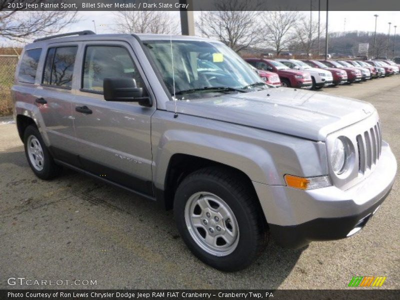 Billet Silver Metallic / Dark Slate Gray 2015 Jeep Patriot Sport