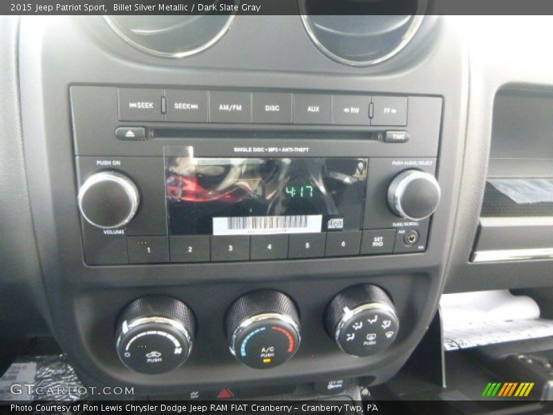 Billet Silver Metallic / Dark Slate Gray 2015 Jeep Patriot Sport