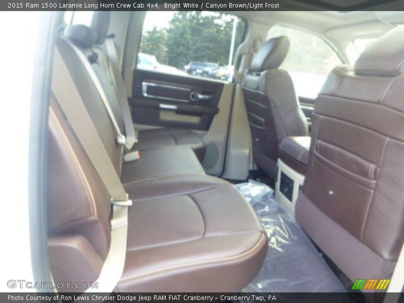 Bright White / Canyon Brown/Light Frost 2015 Ram 1500 Laramie Long Horn Crew Cab 4x4