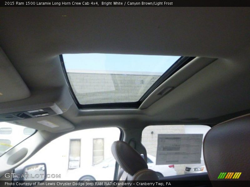 Bright White / Canyon Brown/Light Frost 2015 Ram 1500 Laramie Long Horn Crew Cab 4x4